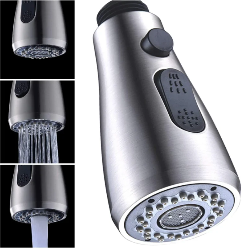 Faucet Extender Metal Alloy Three Modes Head Water Saver Home Extended Shower Spray Filter 1pc