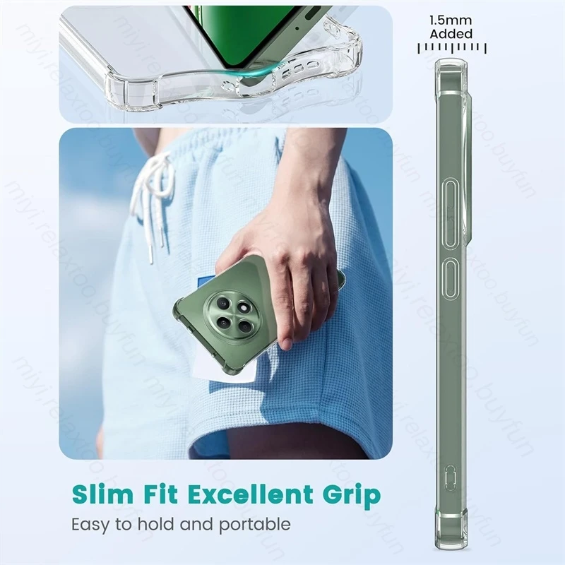 Clear Crystal TPU Soft Shockproof Phone Case