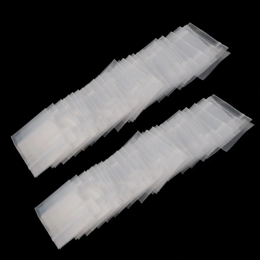 100pcs 4mil/2mil Clear Zip Bag Bag Plastic Baggies Reclosable High premium quality clear reclosable poly bags 2
