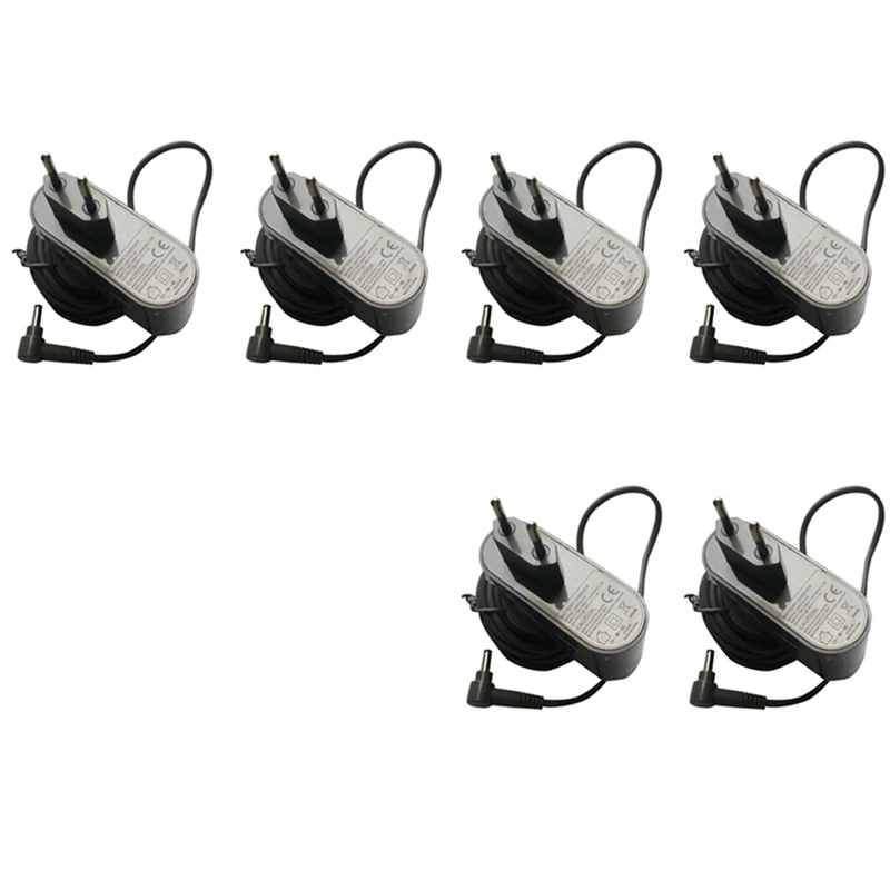 6X Adatto Per Dyson Dyson V10 Caricatore Per Aspirapolvere 30.45V-1.1A Adattatore Di Alimentazione Per Aspirapolvere-Spina Ue