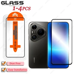 Ultimate Glass Screen Protector - Dust - Free Installation with Black Edge Protective Film for HUAWEI Pura 90 Pro Max