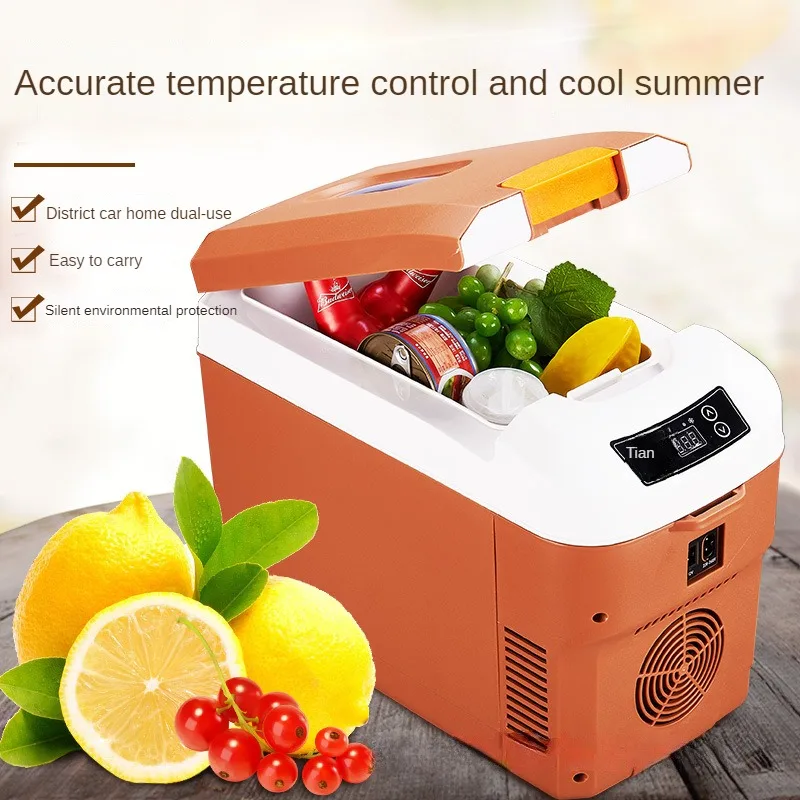 Car and Home Dual Purpose Mini Cold and Warm Freezer Car Mounted 24V Refrigerator With Adjustable Temperature