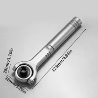 Clé à cliquet universelle, embout de tournevis à double usage, magnétique, à vitesse élevée, pour réparation, rotation avant et arrière 6