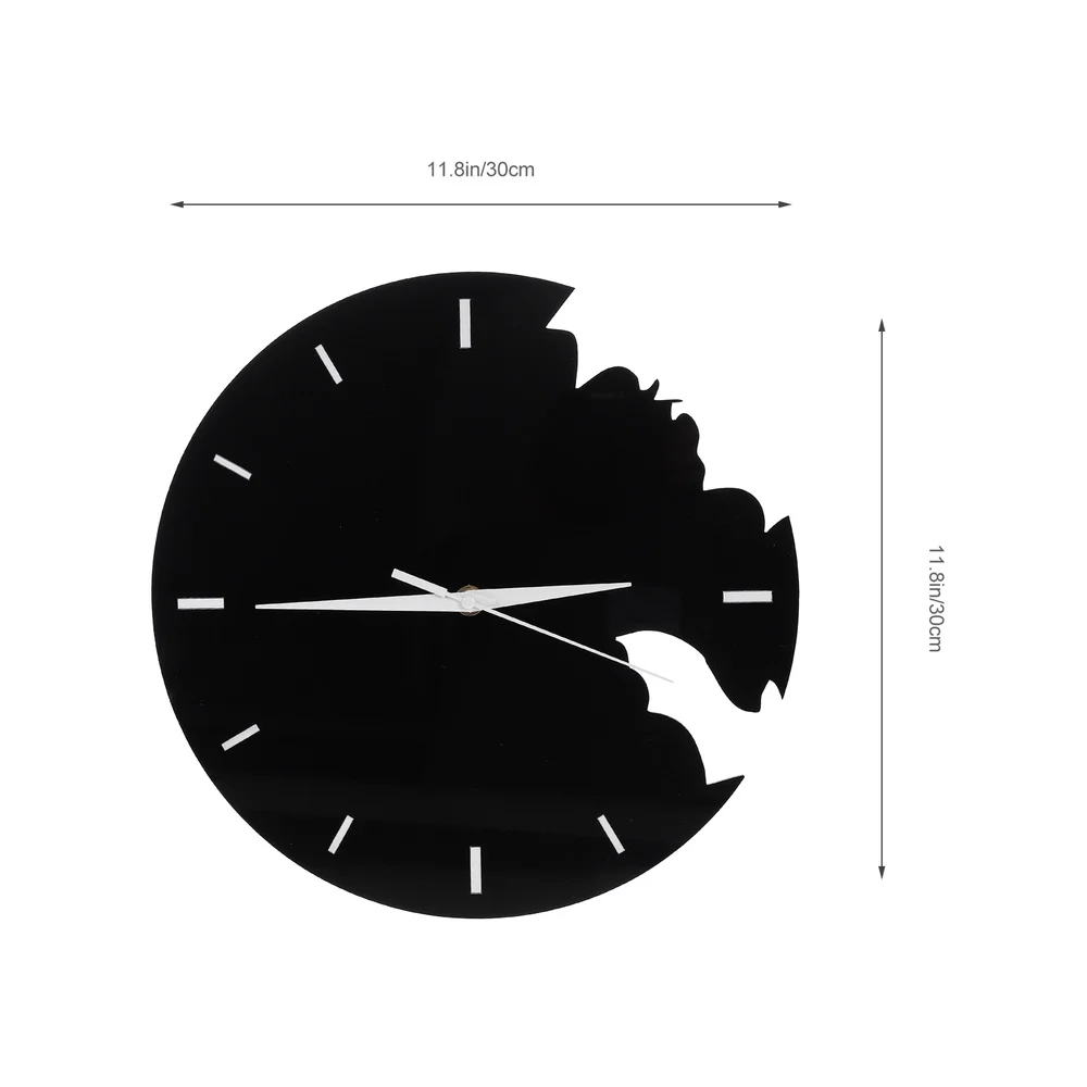 2022 New Creative Bat Shaped Wall Hanging Clock Wall Decors Bat Vintage Wall Sticker Clock Living Room Silent Wall Clock