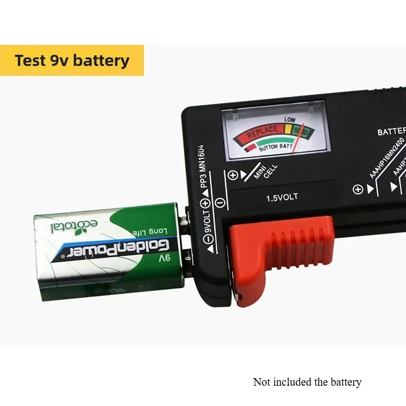 AA/AAA/C/D/9V/1.5V Batteries Universal Button Cell Battery Colour Coded Meter Indicate Volt Tester Checker Power battery tester lithium battery tester