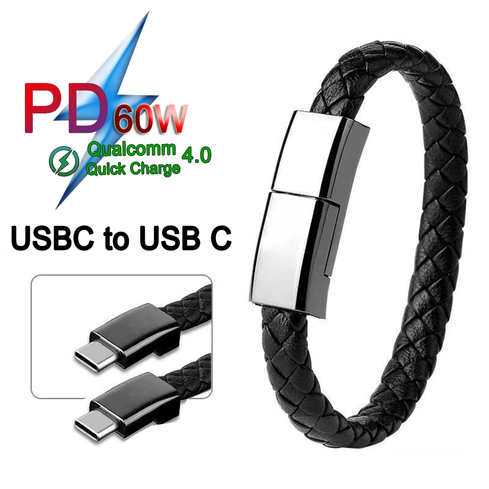 PD60WUSBCtoUSBCBraceletCableTypeCDataChargingCordfor