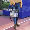 PVC Clear Waterproof Wash Bag Large Capacity Travel Shopping Storage Tote Clutch 4