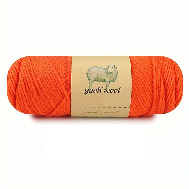 Luxurious Soft Blend Wool & Acrylic Yarn for Hand Knitting and Crochet - 100g Skein