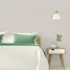 Linen Wallpaper PVC Self-Adhesive Waterproof Faux Imitation Cloth Vinyl Wall Sticker Solid Color Decor Furniture Bedroom Sticker 3