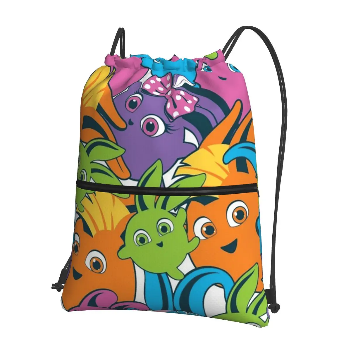 

Sunny Bunnies Portable Backpacks Drawstring Bag Multi-function Drawstring Bundle Pocket Storage Bags For School Student