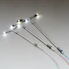 10Pcs Model Railway Warm White HO Scale Lamps Post 1:87 Street Light Single Head Lamps Model Street Lights Garden Decoration 3