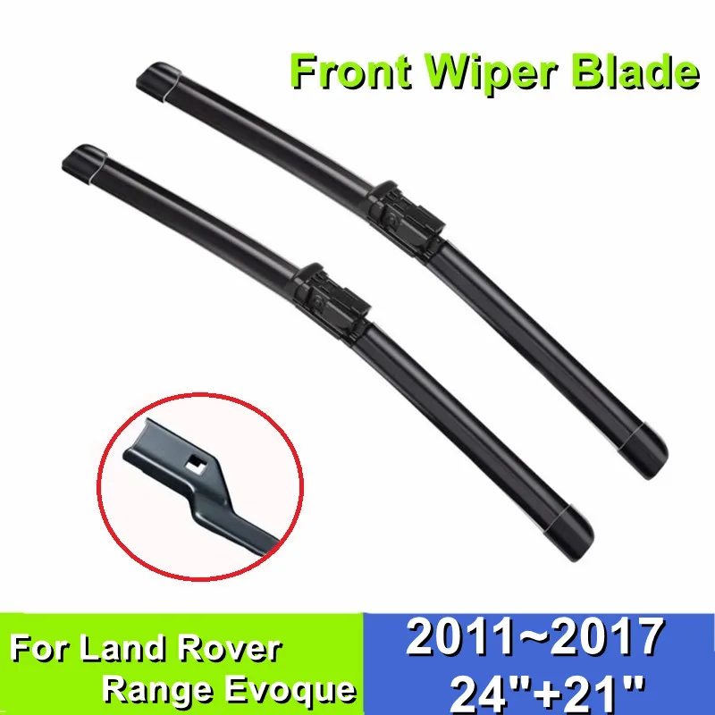 

Front Wiper Blade For Land Rover Range Evoque 24"+21"Car Windshield Windscreen Rubber 2011 2012 2013 2014 2015 2016 2017