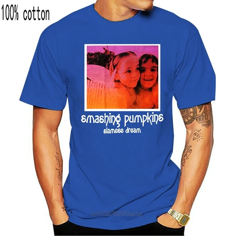 

New Smashing Pumpkins Siamese Dream Album Image Black T Shirt 2021 Official Casual T-Shirt Male Short Sleeve Pattern