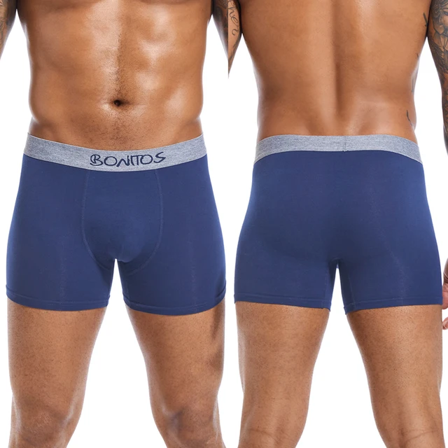Luxury Men's Cotton Boxer Shorts Gift Set 5pcs Sexy Trunks Kit - Image 2