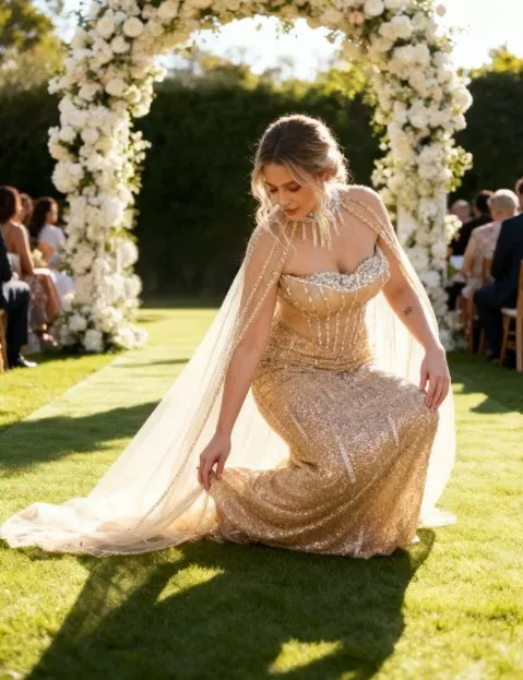 Nude Crystal Tassels Maxi Long Dress Strapless See Through Mesh Sequins Maxi Bodycon Celebrity Party Cocktail Evening Gowns