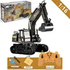 RC Alloy Engineering Vehicle Steering Wheel Remote Control Dump Truck Crane Mixer Excavator Lift Truck Outdoor Toy Birthday Gift 6