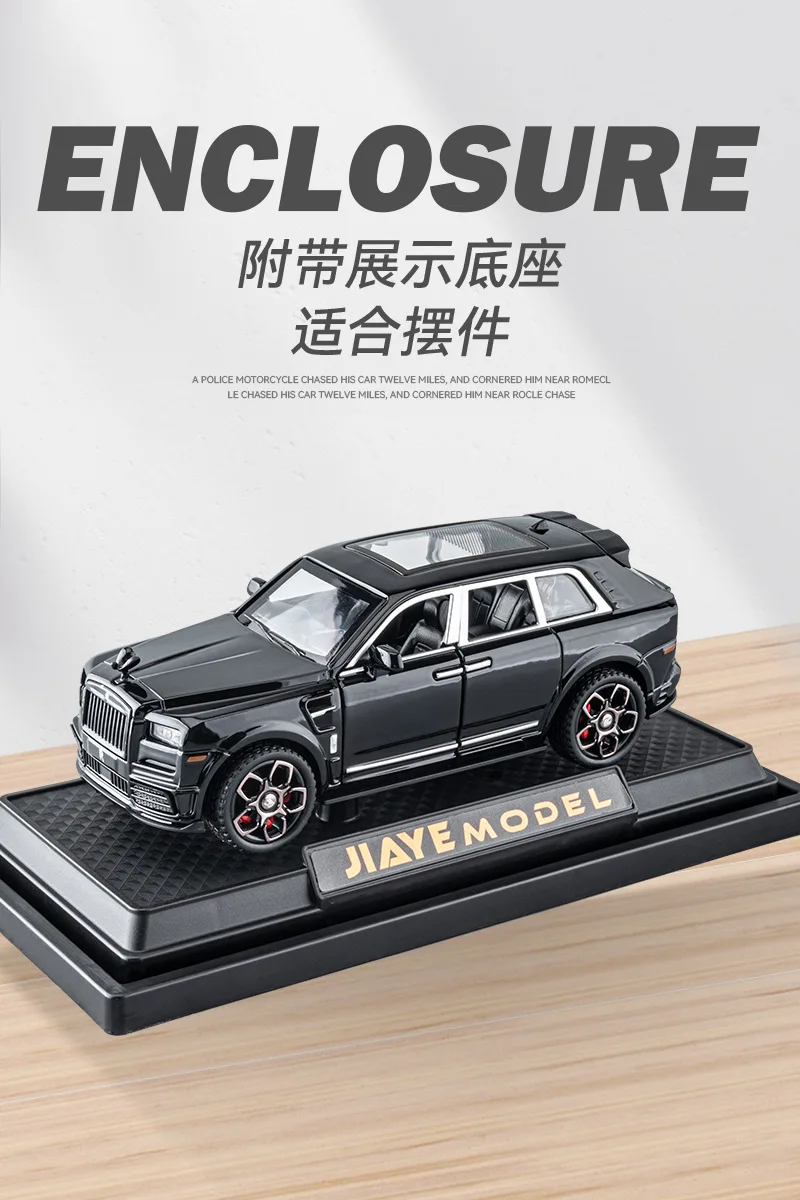 1:36 Rolls Royce Cullinan High Simulation Diecast Metal Alloy Model Car Sound Light Pull Back Collection Kids Toy Gifts A589 13 Undefined