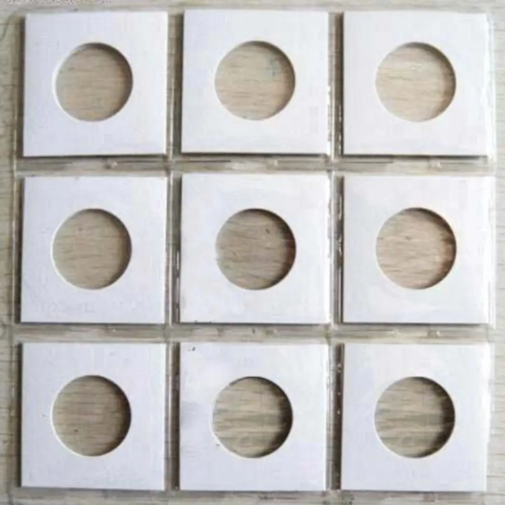 

100Pcs Cardboard Flip Display Storage Holder for 20.5/23/25/27.5/31.5/35mm Coin