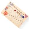 Wooden Puzzle Toys Movable Orbital Solar System Model Science Toys Set Montessori Planets Science Educational Puzzle Toys Gifts 6