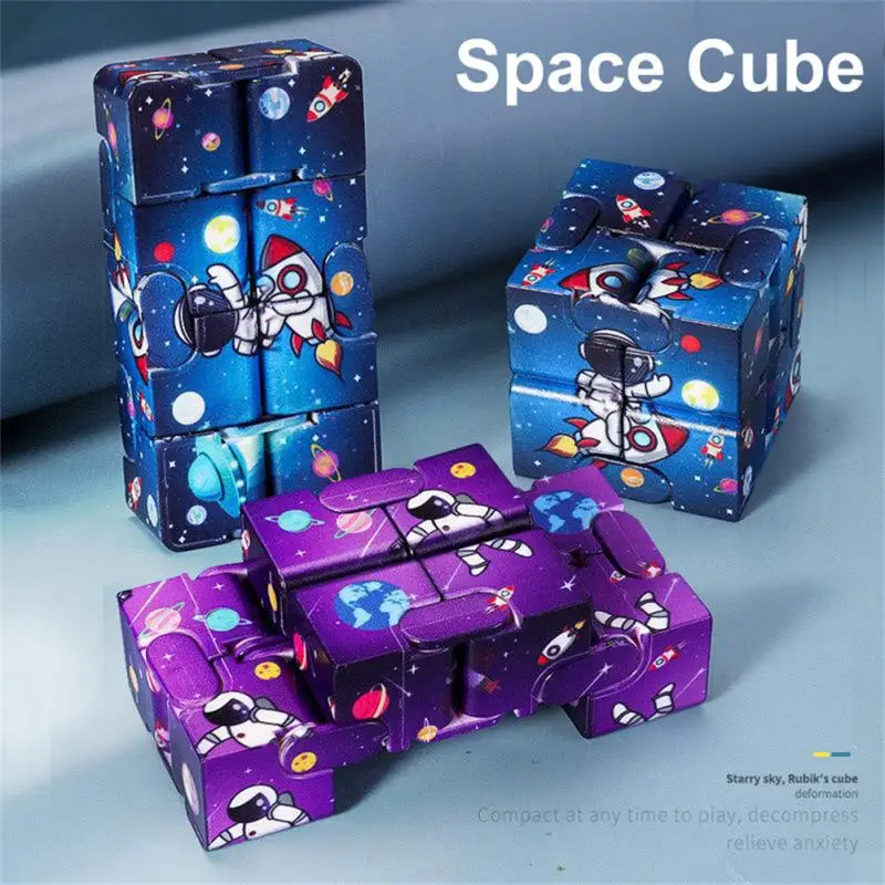 

Infinity Starry Sky Square Puzzle Toys Four Corner Maze Toys Children Adult Decompression Relaxing Hand-Held for ADD