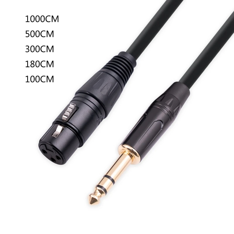 6.35mm 1/4 Inch TRS To XLR Male Speaker Cable 6.35 Jack Connector