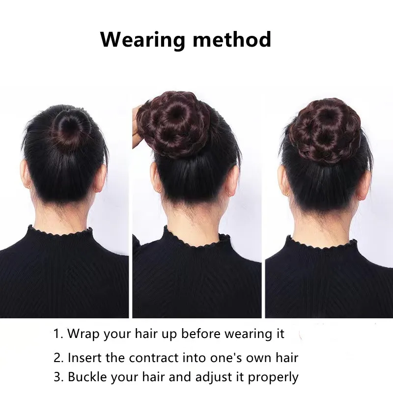 Рисунок 6 - Элегантный синтетический шиньон с девятью цветами