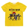 Hot Game Stick War Cartoon Graphic T-shirt Kids Baby Girls Cartoon Short Sleeve Clothes Boys Streetwear Soft Camisetas Tee-shirt 5