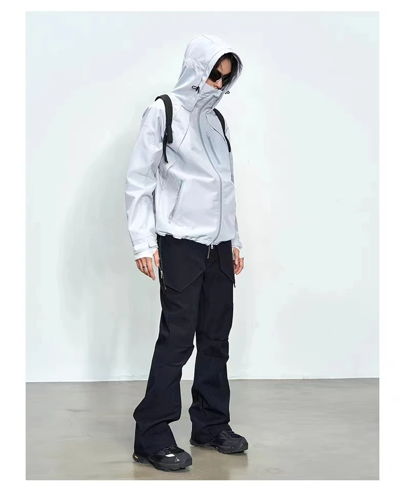 23FW Disciple cut assault jacket 3L water resistant fabric high collar adjustable hood techwear gorpcore