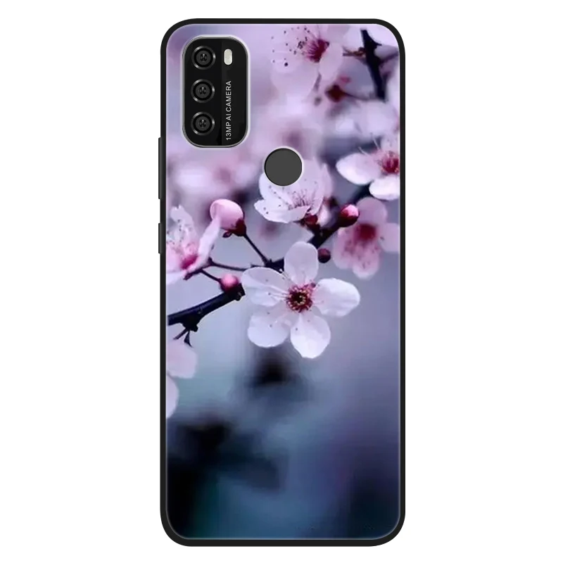 Silicone Cute Cats Painted Soft Black Cover