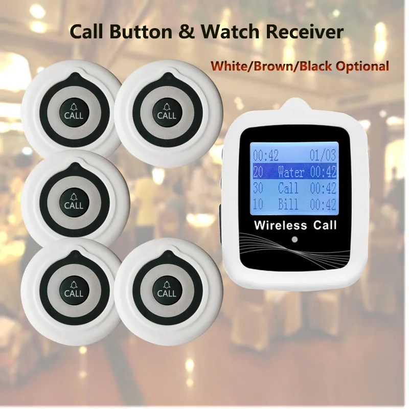 

Пейпер для ресторана и стола, беспроводная система вызова, водонепроницаемый приемник для часов, съемная кнопка для обслуживания, кафе, кальяна