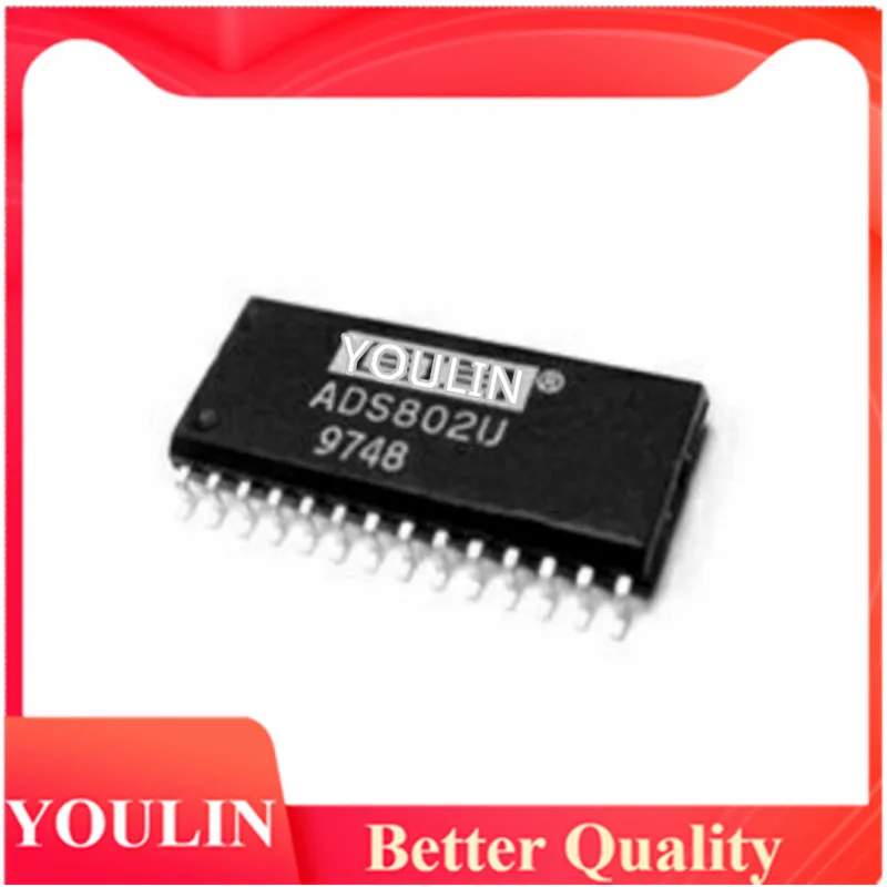 

2pcs New original ADS802U analog-to-digital converter chip ADS802 SOP-28 analog-to-digital converter chip
