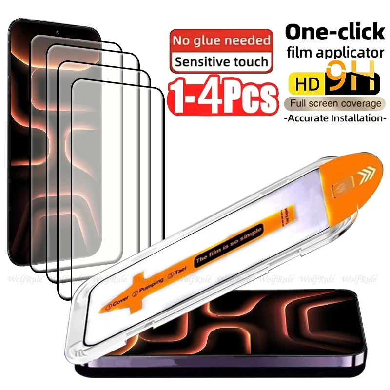 Premium Tempered Glass Screen Protector - 9H HD Dust-Free, Multiple Pack Options