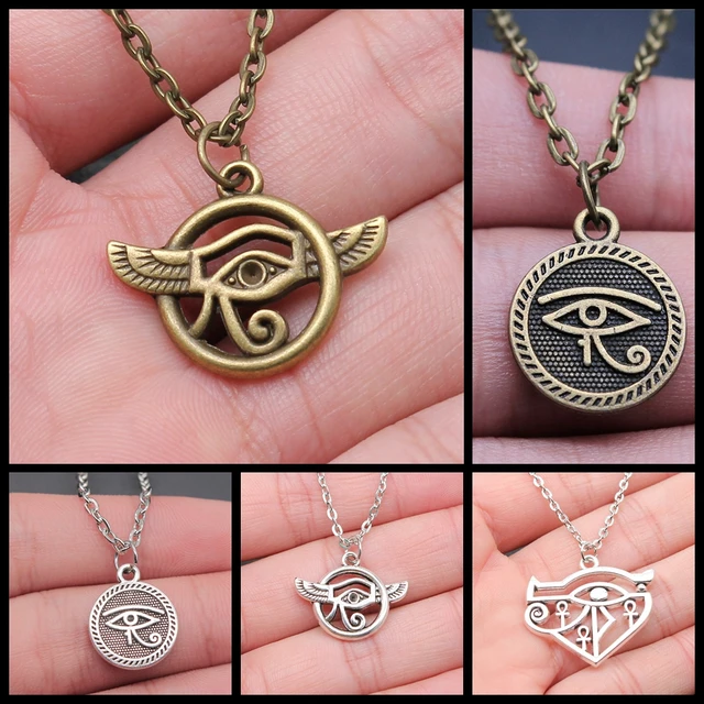 Men Women Eye of Horus Necklace Pendant Ancient Egyptian – Aurora Tears