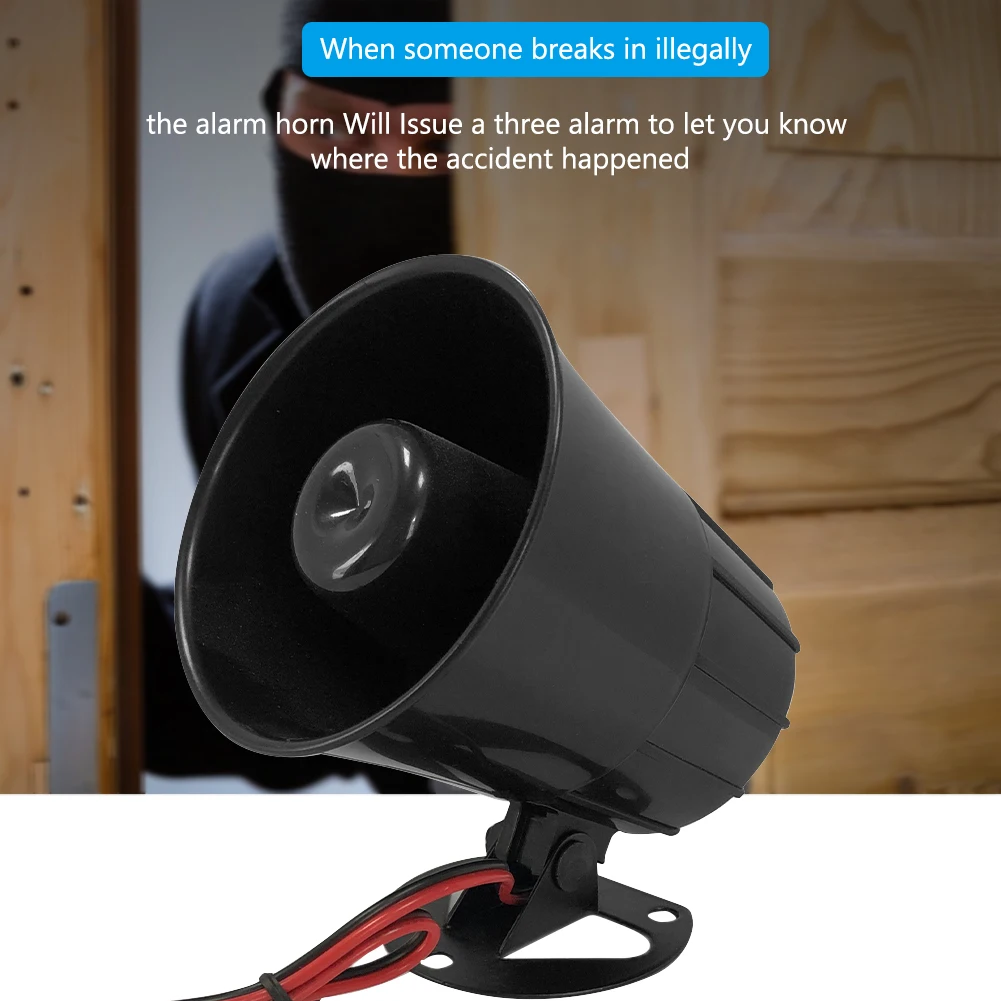 High-Decibel Vehicle Warning Alarm Siren - Dual Voltage
