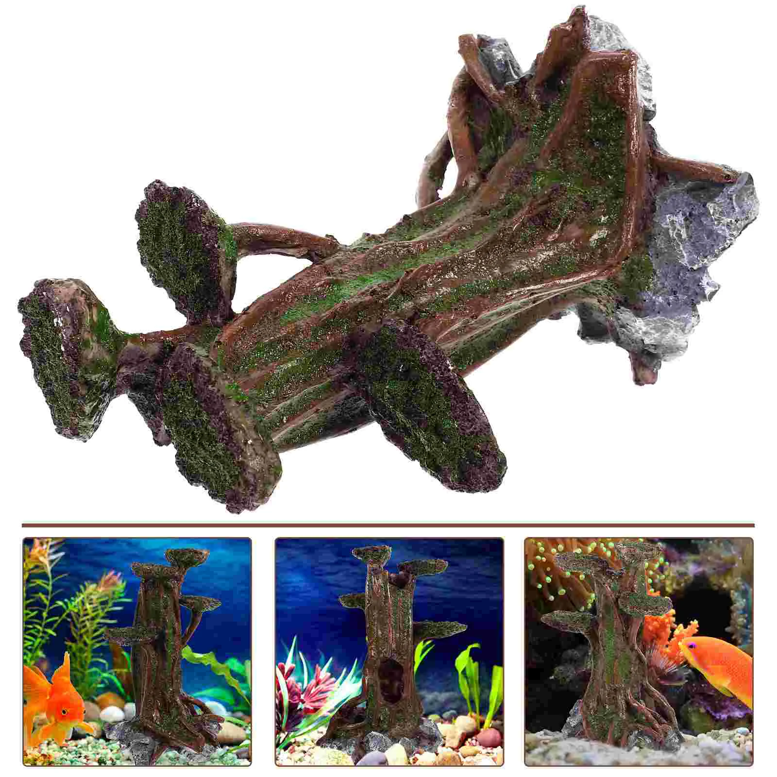 

Aquarium Sunken Wood Faux Plant Simulation Tree Decor Landscape Adornment Dead Fish Tank