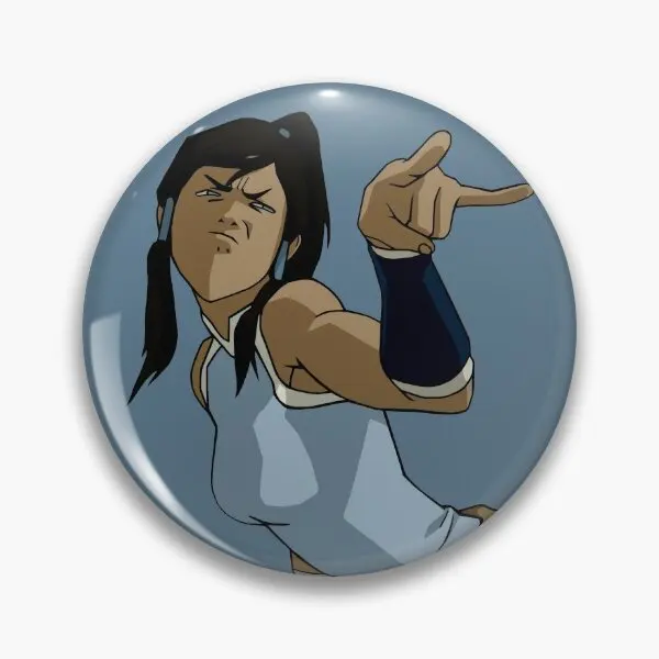 

Korra Making Fun Of Lin Fanart Soft Button Pin Collar Hat Fashion Cute Brooch Women Decor Clothes Lover Funny Creative Metal