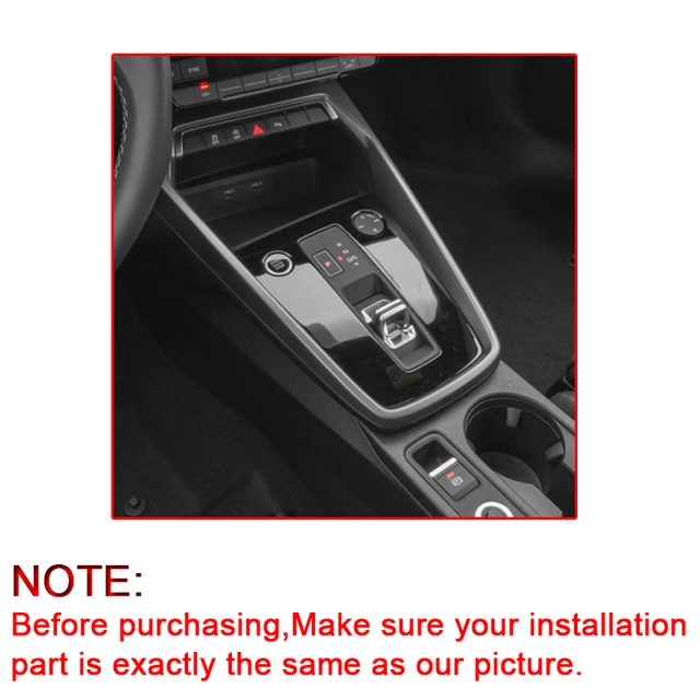 Car Interior Sticker For Audi A3 8y 2020-2023 Car Gear Panel Sticker Gear  Box Protective Film Carbon Fiber Black Auto Accessory - Automotive Interior  Stickers - AliExpress