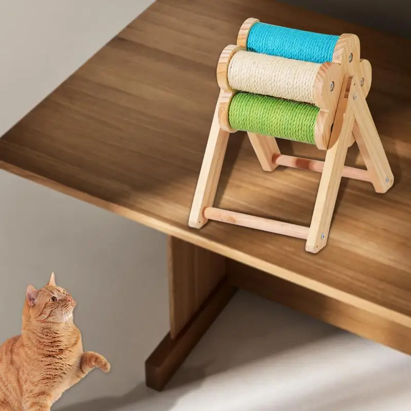 고양이 스크래치 포스트, 새끼 고양이 스크래치 포스트, 인터랙티브 원목 스크래처, 애완동물 장난감, 개 용품