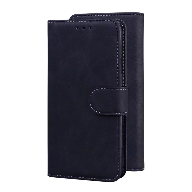 Magnetic Geometric Textile Wallet Book Cover Phone Case
