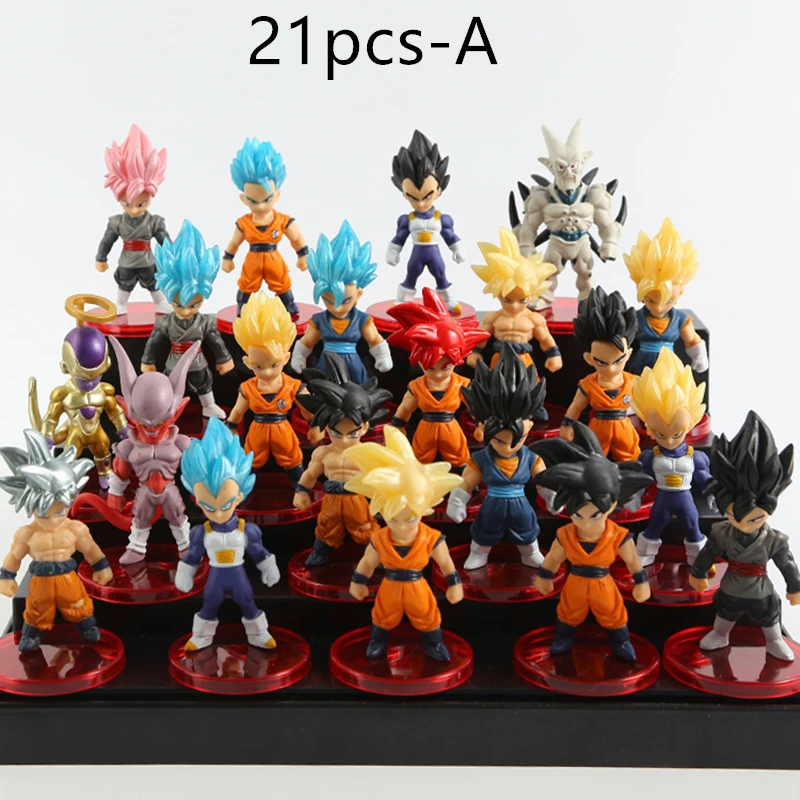 

Mini-Q Version Dragon Ball Figure Model Animation Saiya The Monkey King Vegeta Torankusu Doll Toy Ornaments Children's Gift