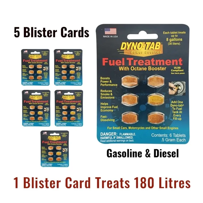Dyno Tab Ultra Fuel Octane Booster Petrol And Diesel Carbon, 50 OFF