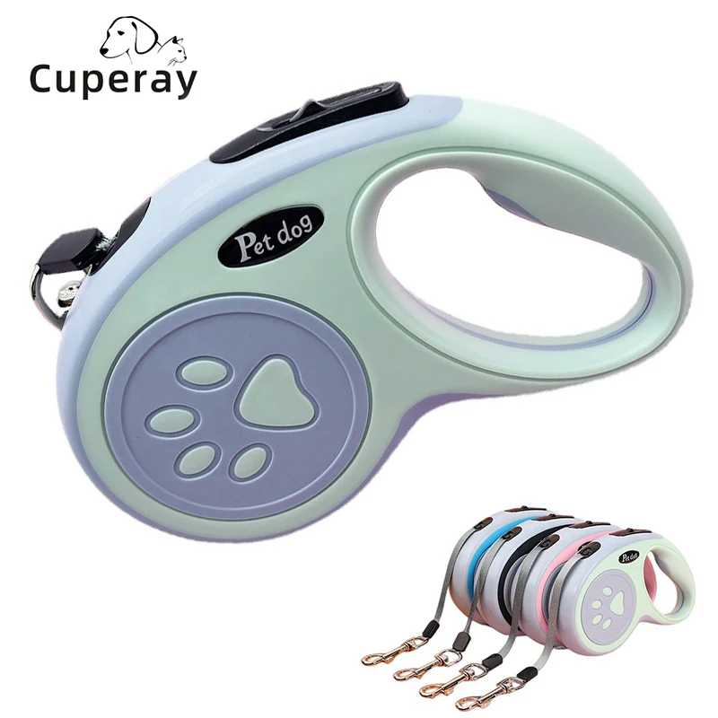 5m Dog Leash Retractable,Dog Leash Long for Medium Large Breed Dogs,No