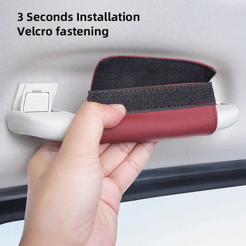 1Pcs PU 가죽 루프 핸들 지프 랭글러 레니게이드 컴퍼스 그랜드 체로키 패트리어트 루비콘 용 스크래치 방지 보호 케이스