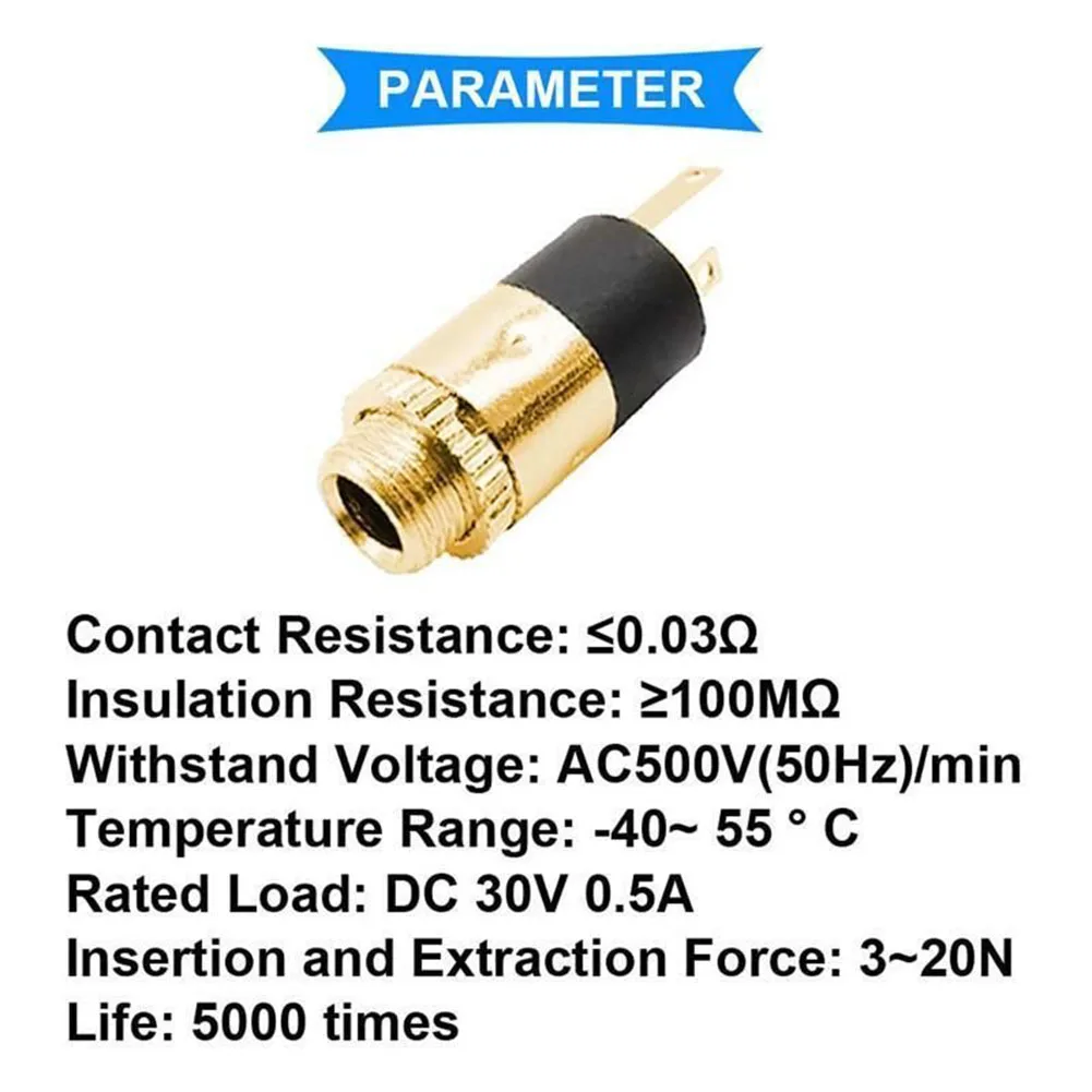 

Sockect Stereo 3.5mm 3-conductor Stereo 3.5MM Gold PJ-392 Socket PJ-392 Socket Connector Silver Stereo Female Sockect