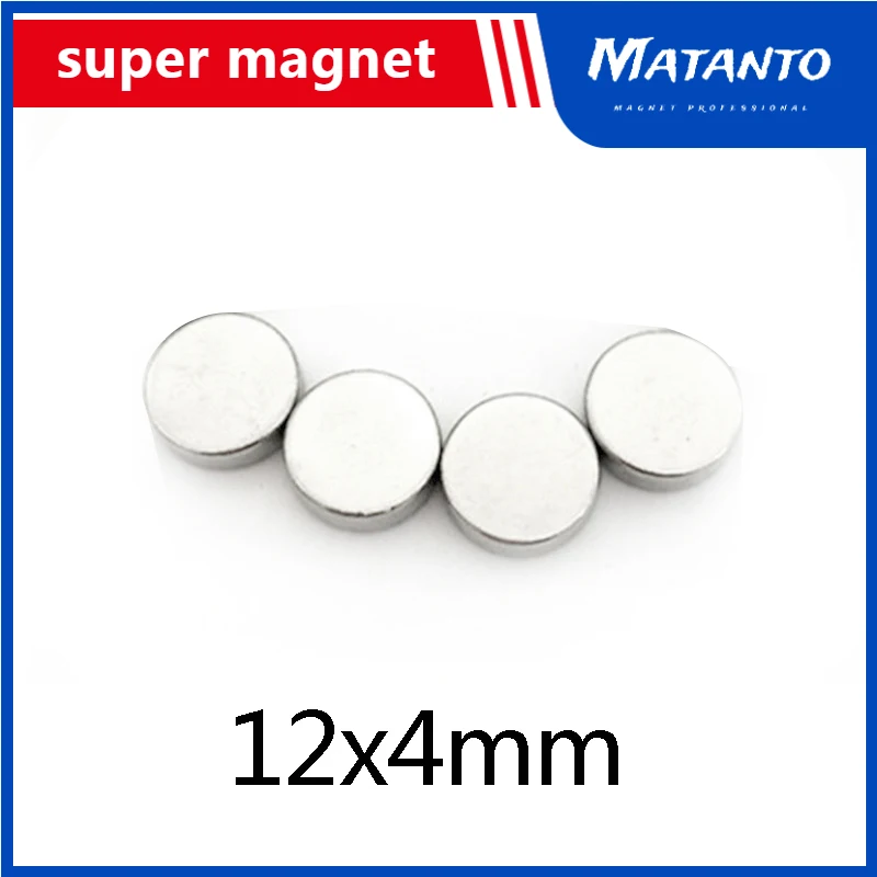 

20/50/100PCS 12x4 mm N35 Round Magnets Neodymium Magnet Dia 12x4mm Permanent NdFeB Strong Powerful Magnetic 12*4 Circular