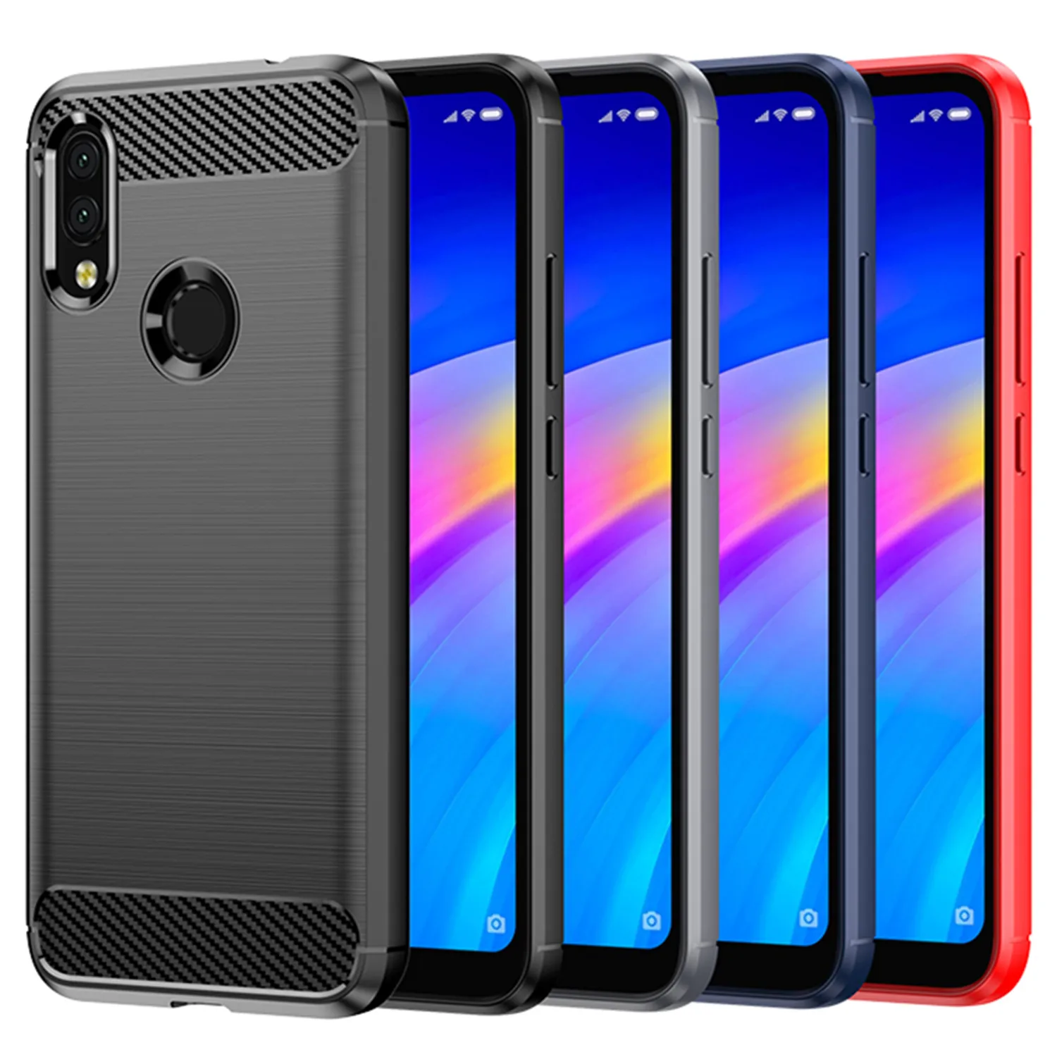 Per Xiaomi Redmi Y3 Y2 S2 A1 Custodia Per Redmi A1 Plus Custodia In Silicone In Fibra Di Carbonio Per Xiomi Redmi A1 +