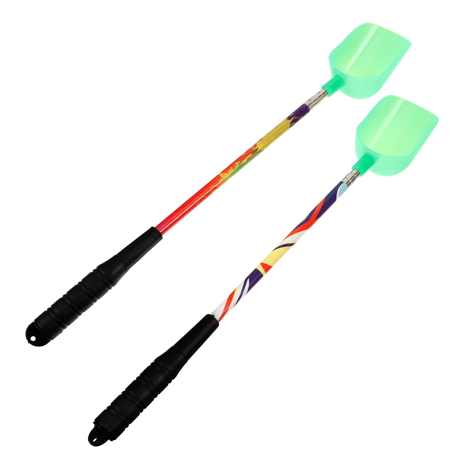 

2 Pcs Fishing Gear Lure Holder Feeder Nesting Spoon Accessory Bait Scoop Stainless Steel