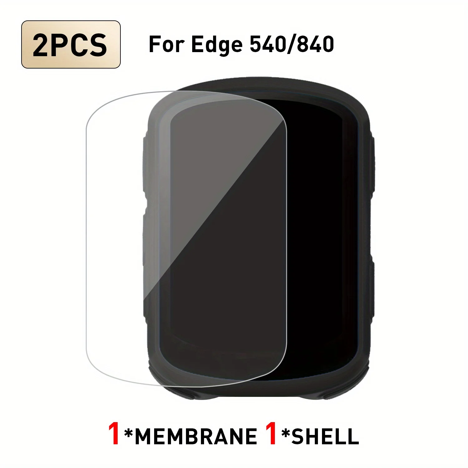 Silicone Screen Protector for Scratch & Impact Resistance with Button Protection for Cyclists