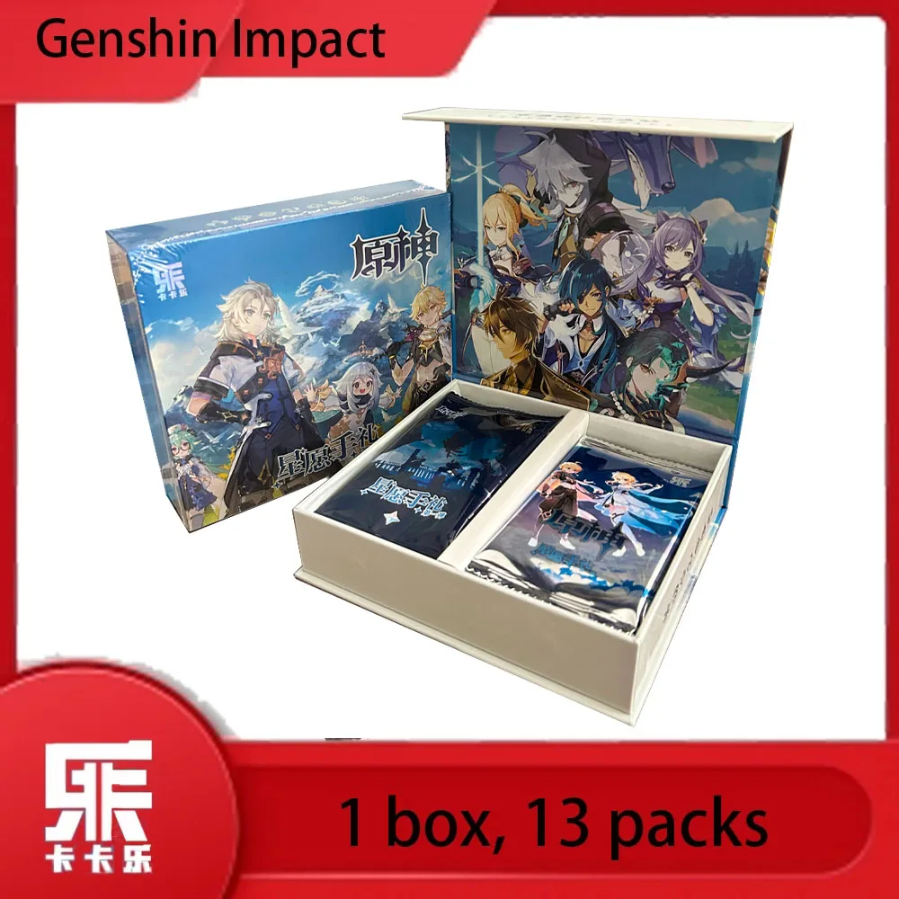 

Special offer Genshin Impact Cards Anime Project TCG Game Lumine Booster Box Collection Cards Games Rare SSR Toys Birthday Gifts