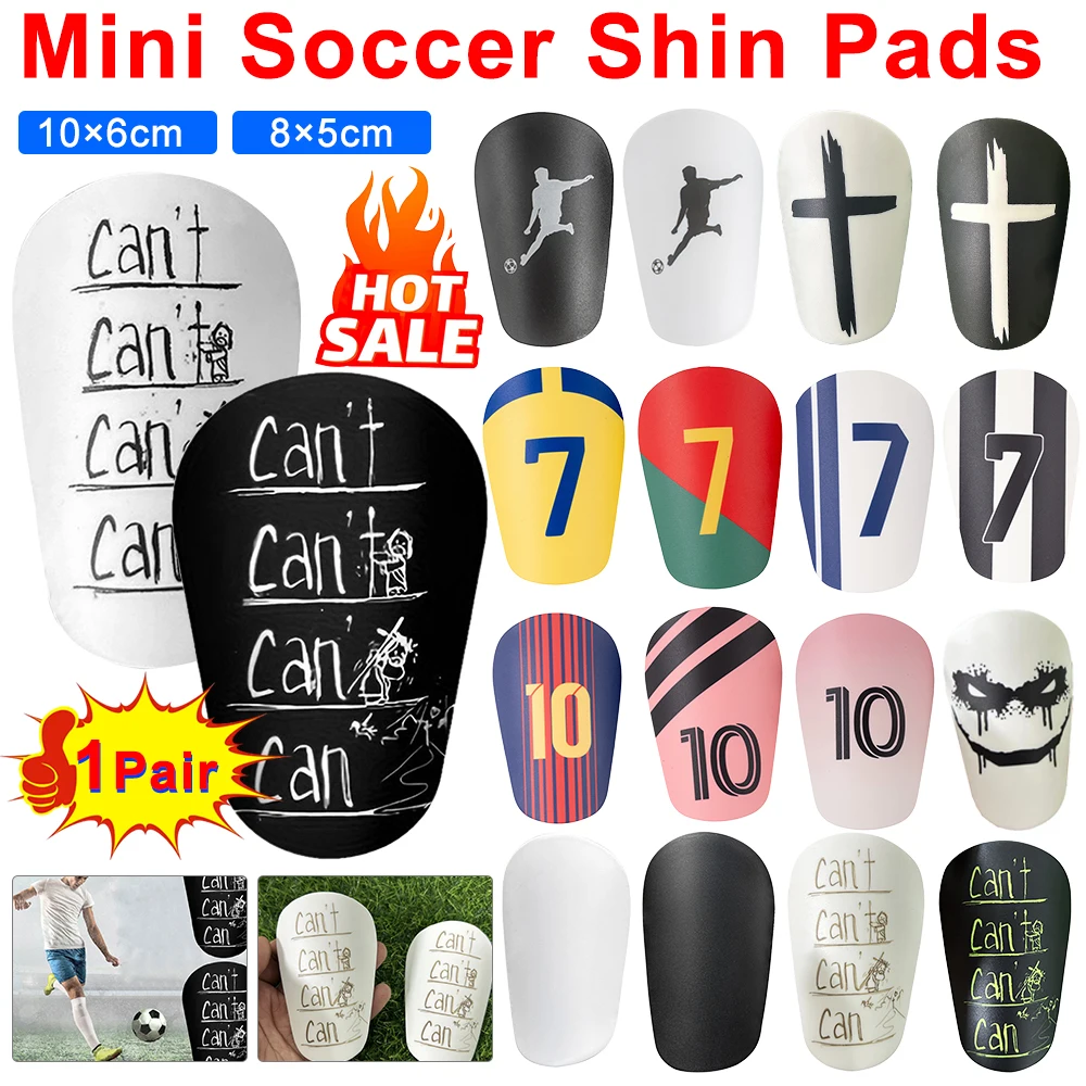 Soccer Shin Guards 1Pair Mini Football Shin Pad Soccer Training Leg Guard Wear-resistant Shock Absorbing For Kid